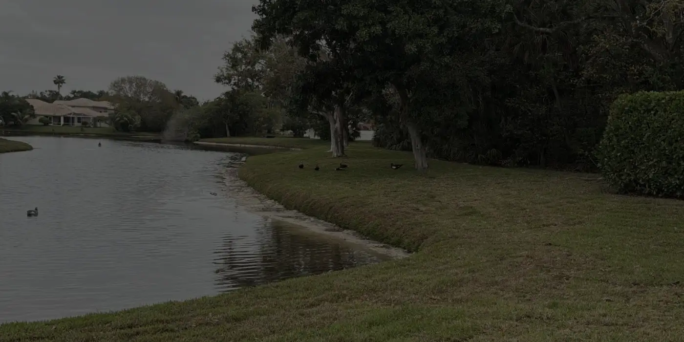 A long stretch of rebuilt shoreline
